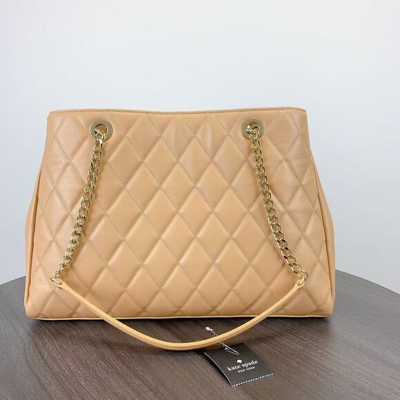 Kate Spade KH229 Carey Quilted Tote IN Tiramisu Mousse - Picture 5 of 7